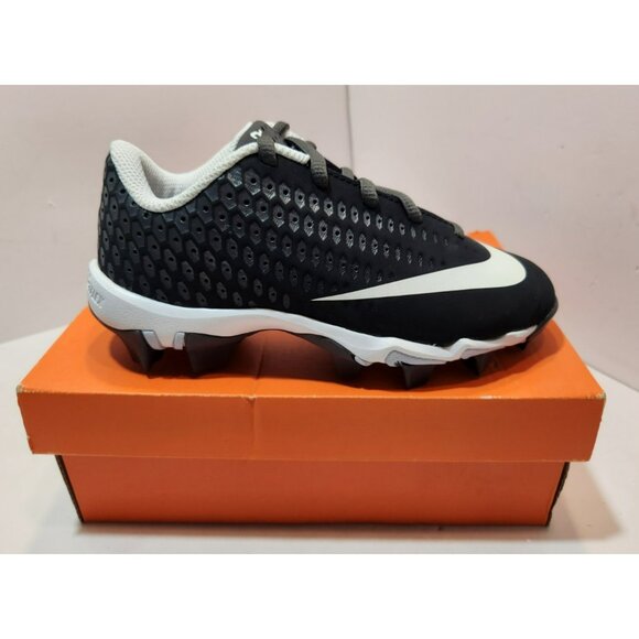 Nike Youth Size 13C Vapor Ultrafly 2 Keystone Baseball Cleats Black/White/Grey - Picture 1 of 12